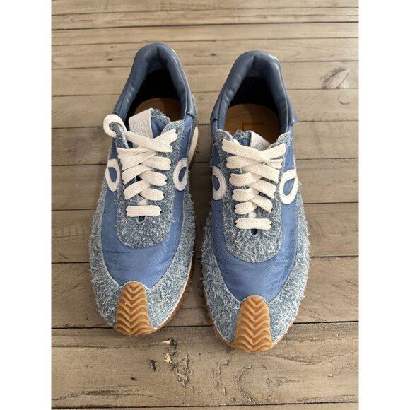 LOEWE Flow Runner Raw Denim Sneakers Size 38 8 NWOB! - Picture 4 of 11